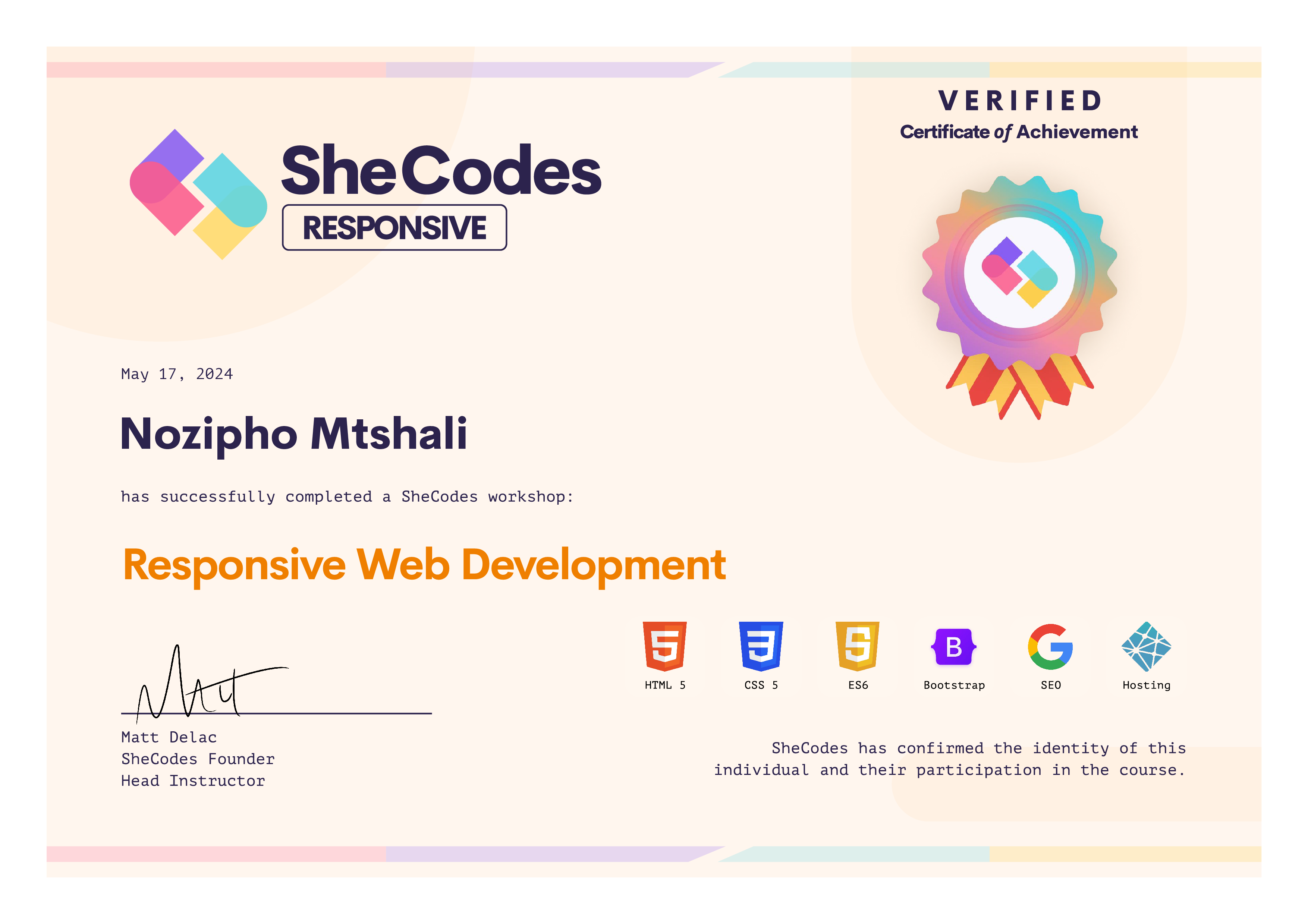 Responsive-Project-Certificate